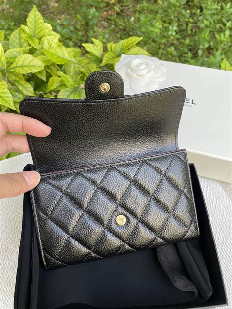 chanel business card case|chanel card holder hk price.